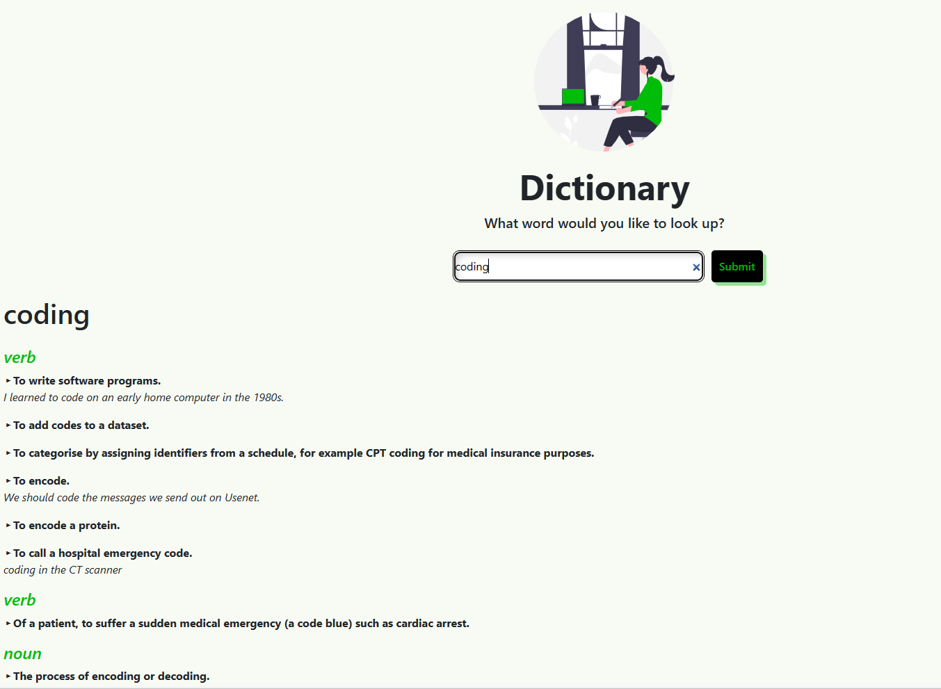 Dictionary App screenshot